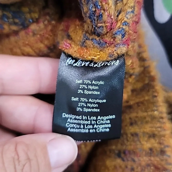 For Love & Lemons Helena Crop Sweater Vest in Orange - Picture 7 of 12